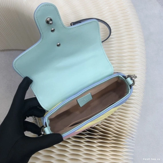 Firstbag ru GG handle top mini Marmont bag GUCCI 0823